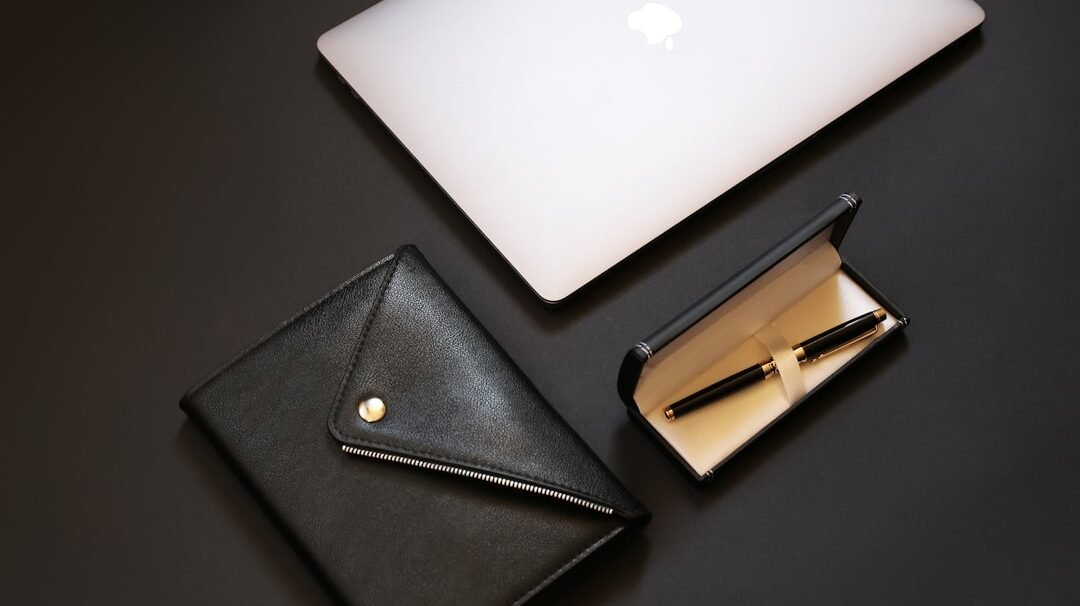 Photo Laptop and passport